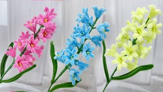 DIY Flower - How to make a Hyacinth flower with Pipe cleaner | Pipe Cleaner Craft | Home Decor Ideas