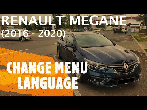 Renault Megane - HOW TO CHANGE / SELECT DISPLAY MENU LANGUAGE (2016 - 2020)