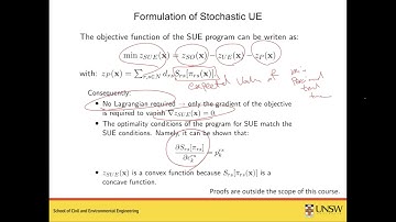 UNSW CVEN4402: Stochastic User Equilibrium (SUE) traffic assignment (part 2)