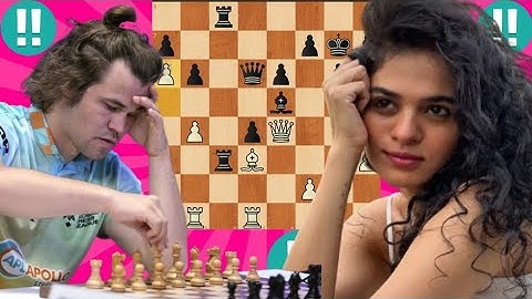 Magnus Carlsen vs Tania Sachdev – A Thrilling Battle Over the Board