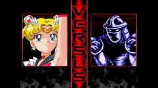 Tks Random Mugen Battle - S.moon & S.chibi-Moon Vs Shredder & Krang