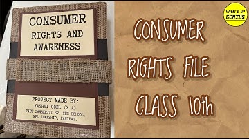 Superb | Consumer Awareness Project | Class 10 | Consumer Rights | CBSE | Economics | SST