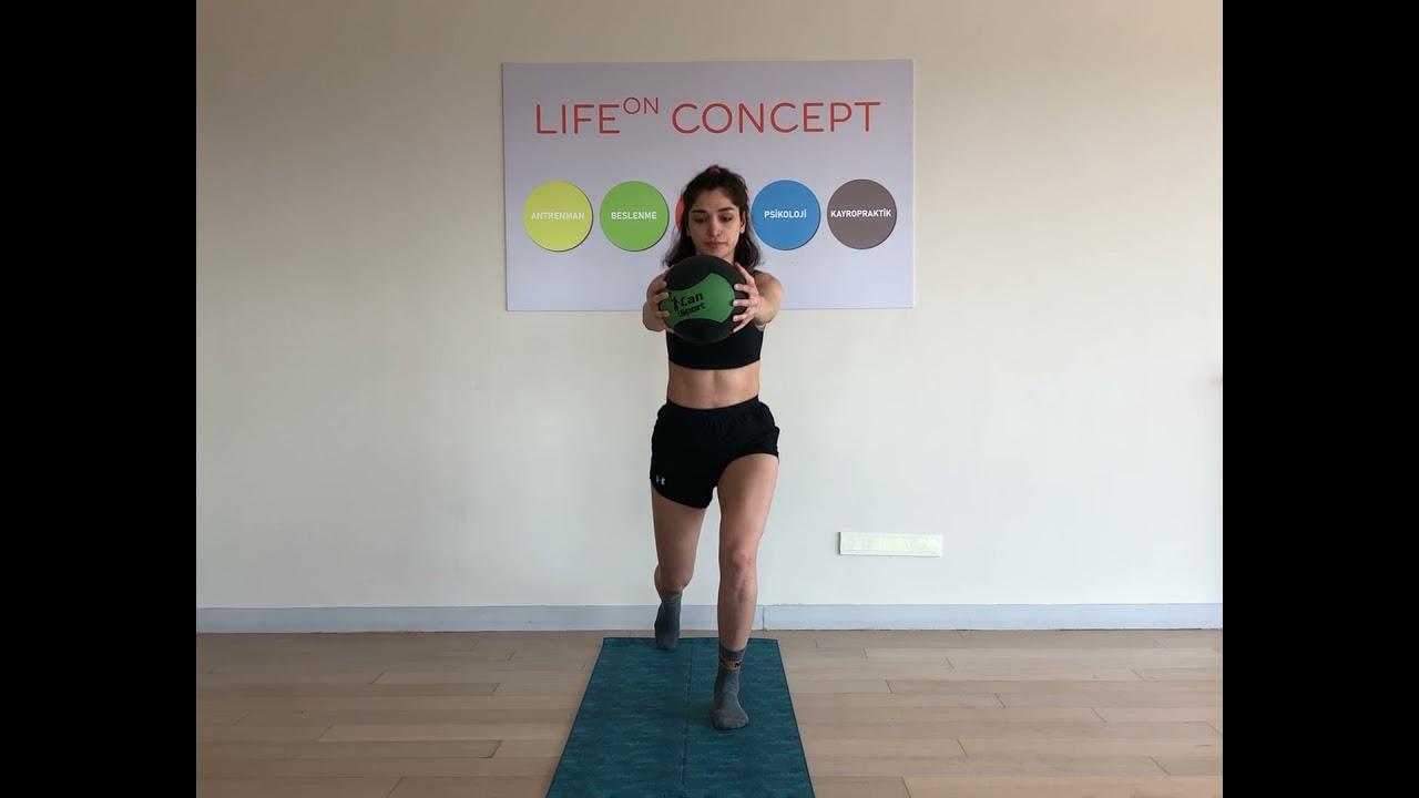 BACK LUNGE W TORSO ROTATION - YouTube