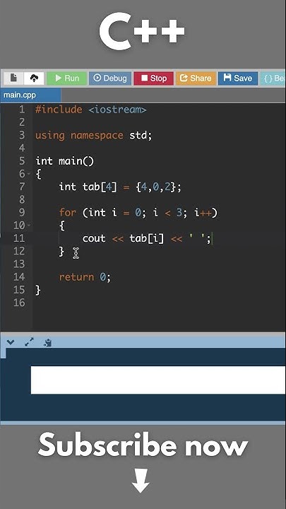Printing an array using C++ vs Python π #shorts - YouTube