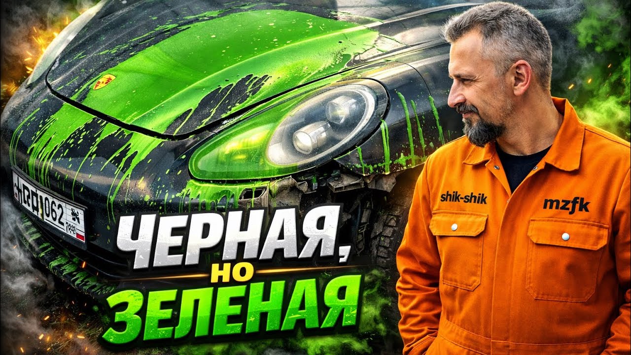 ЧЁРНАЯ, НО ЗЕЛЁНАЯ. ПОКРАСКА ПАНАМЕРЫ  от А до Я.