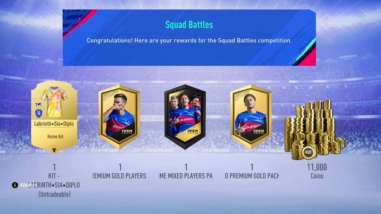 Gold 1| Squad Battle Rewards FIFA 19 | Ep 2