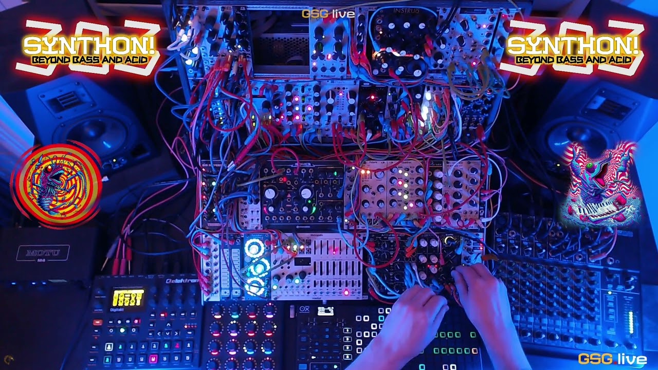 Live Techno 31 - SynthOn!303 - 1 hour improvised acid techno - 125 bpm