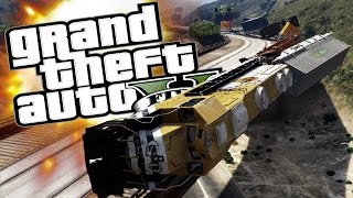 GTA 5 PC Mods - Train Simulator 2016! (Railroad Engineer Mod) - GTA 5 Funny Moments