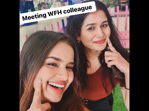 Meeting my virtual colleague for the first time| Bhartiya city the leela#vlogs