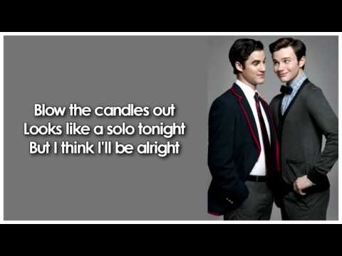 Glee - Candles (Lyrics)