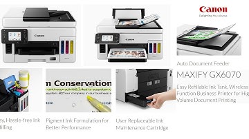 Canon MAXIFY GX6070|| Unboxing||Setup||Review||Print Quality||Ink-Tank Printer||Office Printer