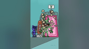 Catnap and  The smiling critters collect fear at the scare floor - Poppy playtime 3 #shorts