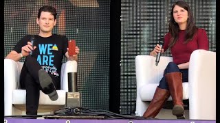 Day 1 Bryan Dechart & Amelia Rose Blaire Detroit Become Human In Kyiv 2018 Q&A Session Comic Con