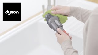 How to clean your Dyson V15 Detect™ cordless vacuum's washable parts