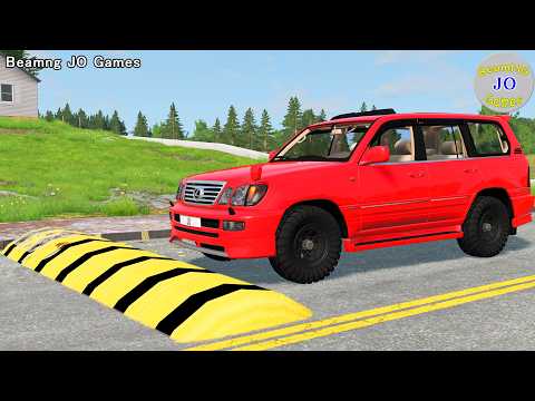 Cars vs Massive Speed Bumps # 559 – BeamNG JO Games