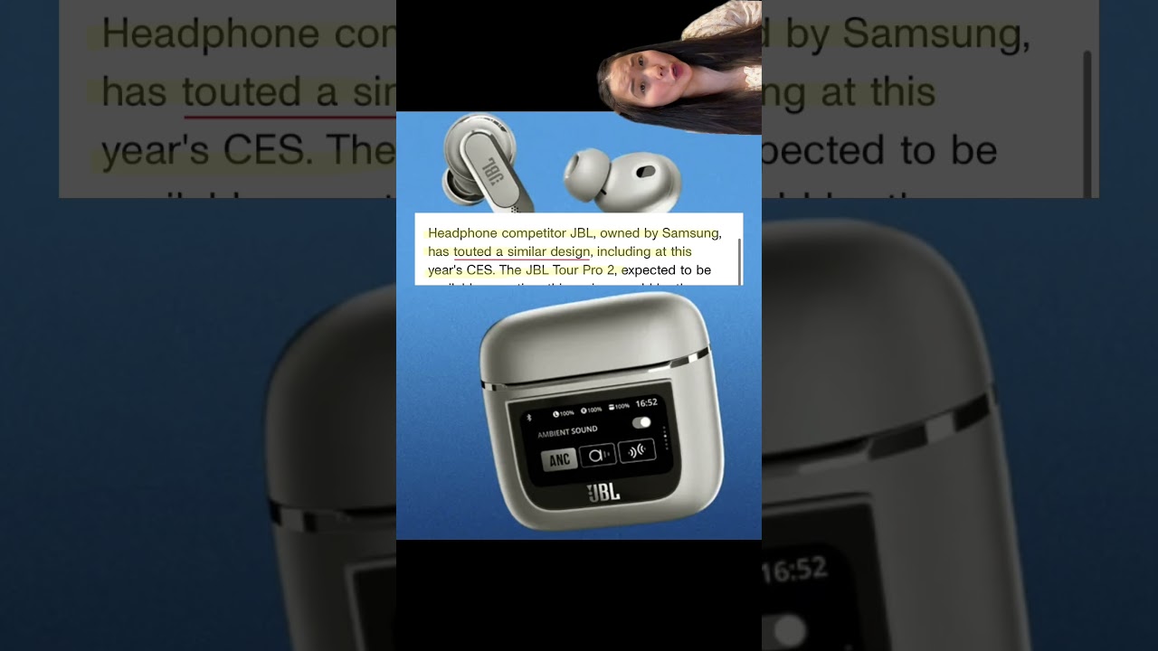 New Apple Patent Design Hints at AirPods With a Touchscreen Display #shorts