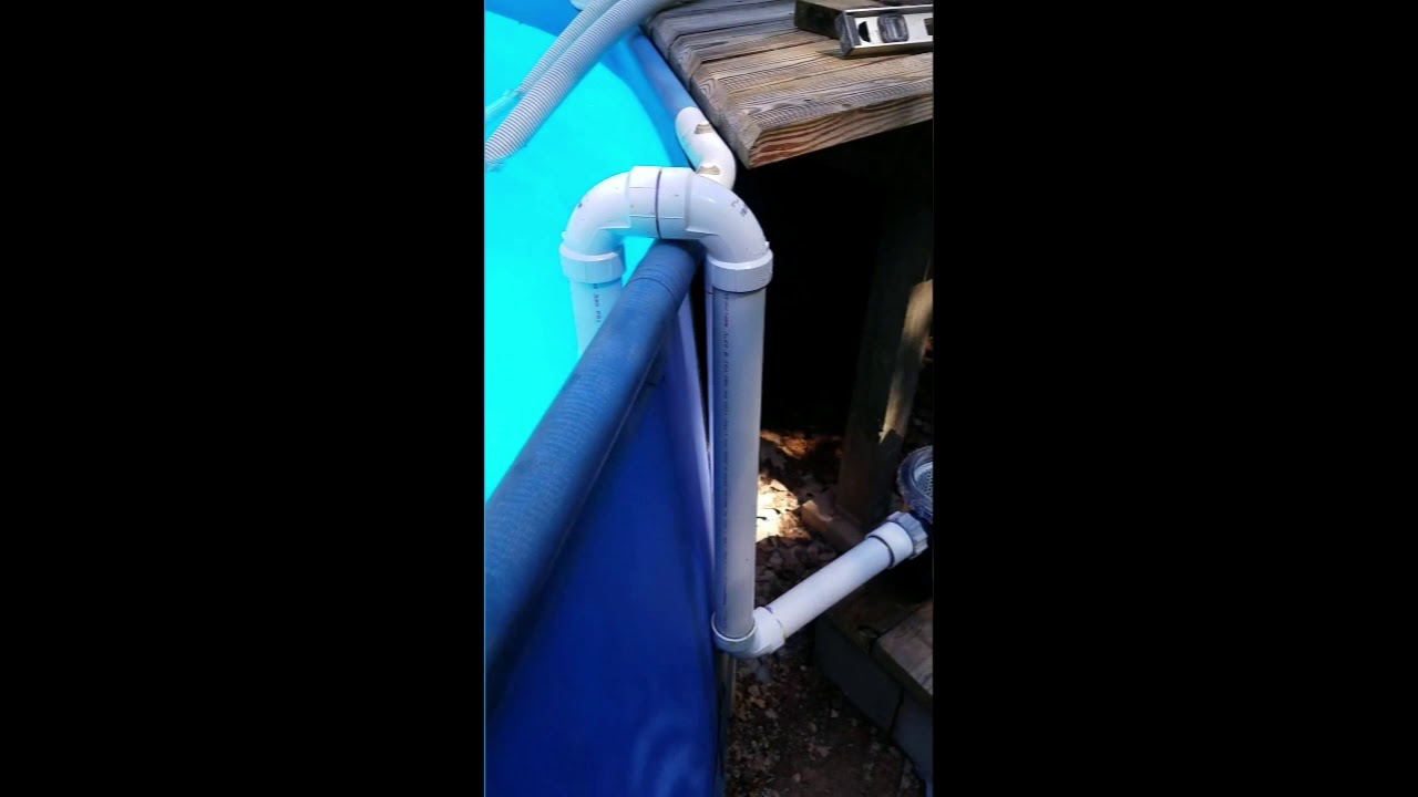 Intex Pool Cartridge to Sand Filter with PVC - YouTube