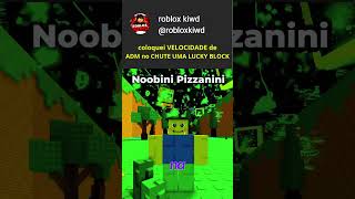 CHUTEI UMA LUCKY BLOCK COM PODER MAXIMO DE ADM #roblox #shorts