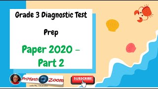 Celebrity Grade 3 Diagnostic Test Prep - Past Paper 2020 - Part 2 | PriMath Zoom Wealth