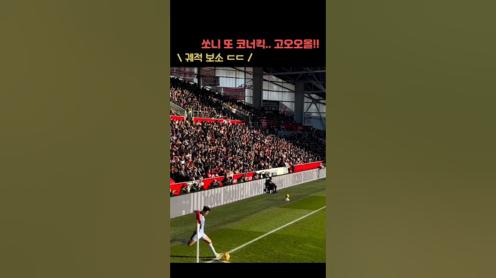 자책골 유도하는 손흥민 코너킥 궤적 ㄷㄷ