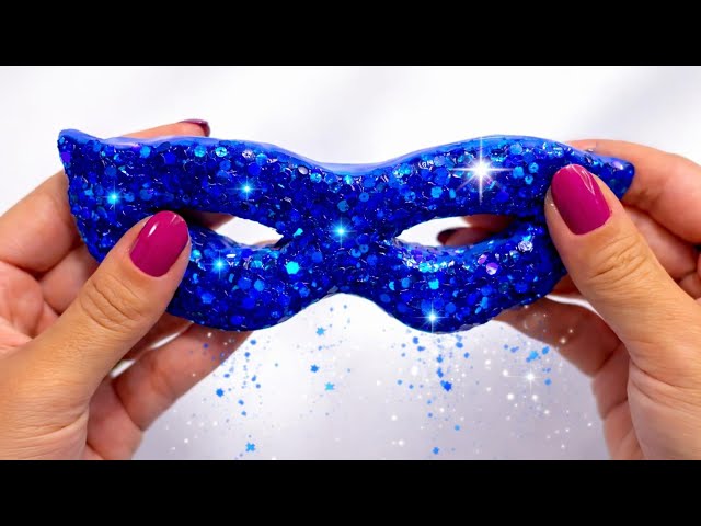[ASMR] Clay Cracking Carnival with balls covered in nail polish 🎭🎊