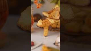 Печенье грибы лисички #рецептпеченья #печеньехворост #печеньегрибочки