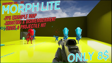 Morph Lite - Prototype Version of EasyMorph FPS Map #unrealengine  #ue5  #realtime #morph #mesh