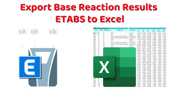 How to Export Base Reaction Results from ETABS to Excel | Step-by-Step Guide