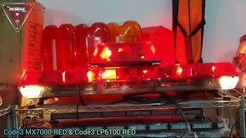 Code3 MX7000 RED & Code3 LP6100