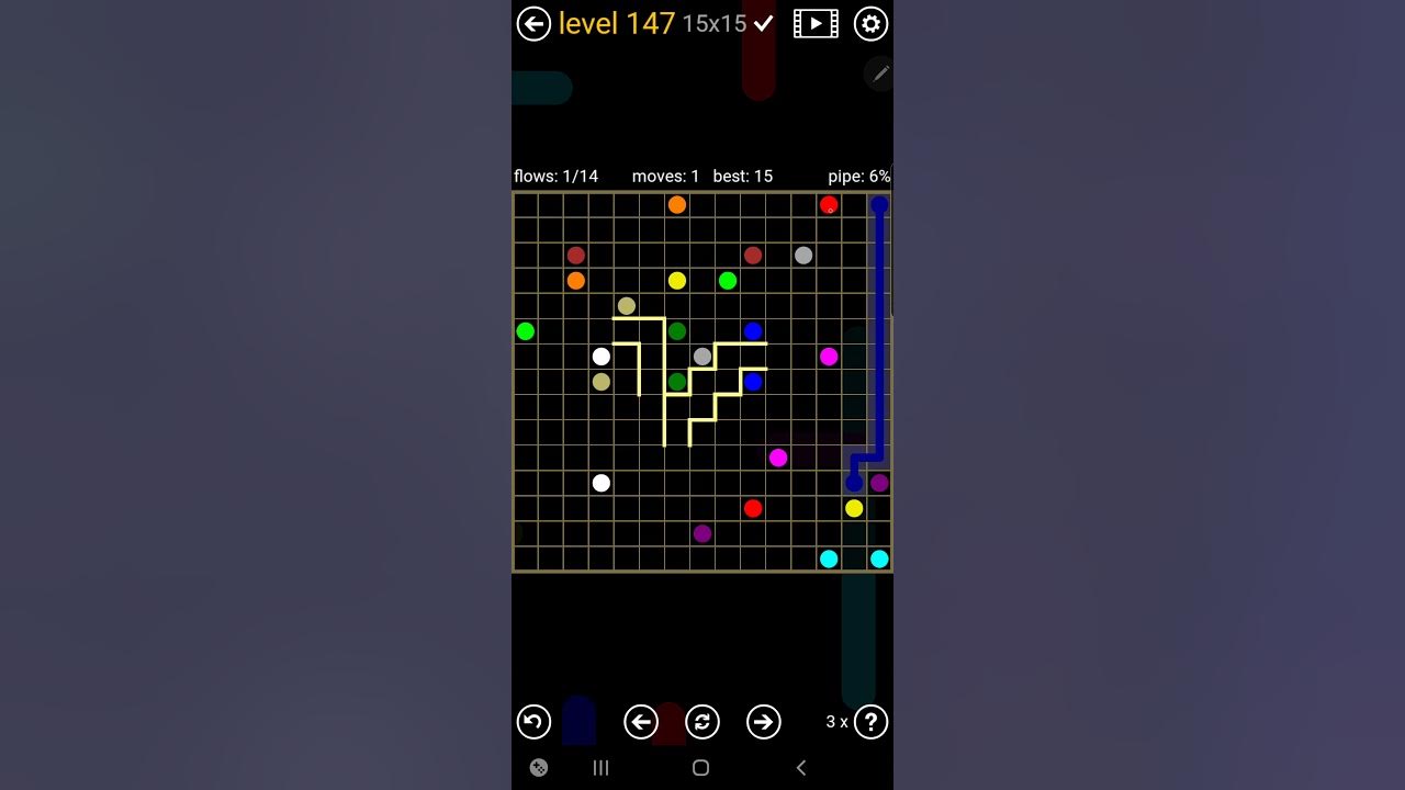 How To Solve Flow Free Pathway Pack Level 147 15x15 Hardest Board Walk