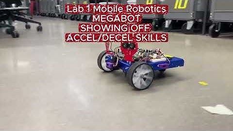 ECE425: Mobile Robotics - MegaBot showing of Accel/Decel Skills #Robot #MobileRobot #STEM