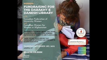 CFUW and CW4WA - Fundraising & the Darakht-E Danesh Library