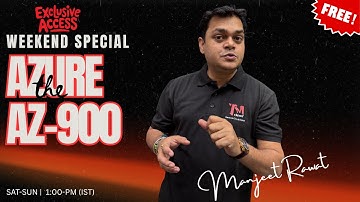 Microsoft Azure AZ-900 |  Azure Fundamentals Live Training.