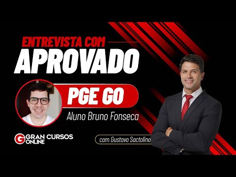 Entrevista com aprovado na PGE GO: com Gustavo Scatolino e aluno Bruno Fonseca