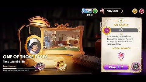 One of Those Faces Secrets Event SCENE 6 - Art Studio. No loading screens. June’s journey