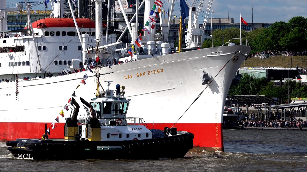 836. Hafengeburtstag Hamburg / Schlepperballett (long) & Einparken Cap San Diego / 10.05.2025
