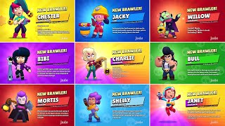 ALL 73 BRAWLER UNLOCK ANIMATIONS | Charlie Update