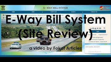 E-Way Bill Site Review | E-Way Bill System | ewaybill.nic.in | In Hindi