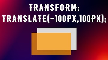Трансформации в CSS. Свойство - Transform. Значение - Translate