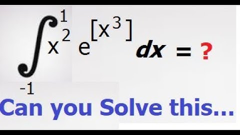 Integrating Greatest Integer function