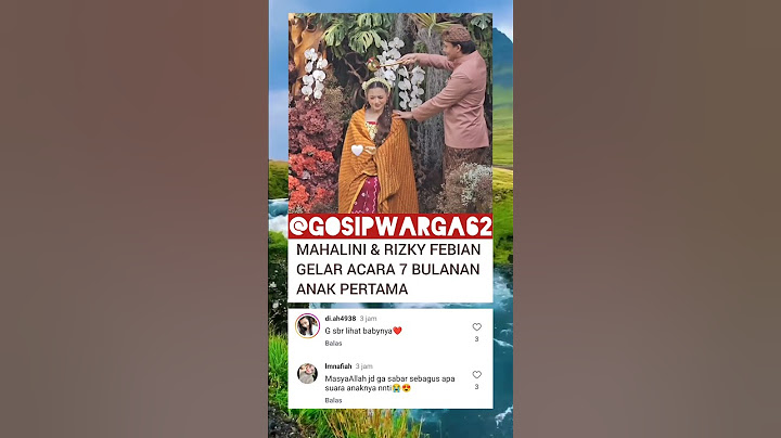 MAHALINI DAN RIZKY FEBIAN GELAR ACARA 7 BULANAN KEHAMILAN ANAK PERTAMA #shorts #shortvideo
