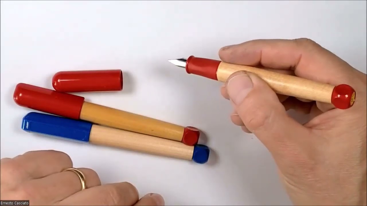 Lamy scrittura penna A soli rosso, abc con 2 confezioni di ricambio inchiostri cartucce blu