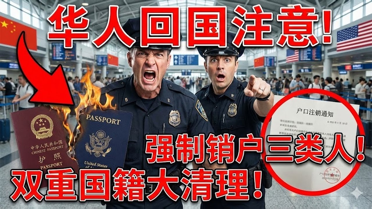 華人回國注意！國內開始大面積清理「雙重國籍」：這 3 類人回國後戶口將被銷戶！
