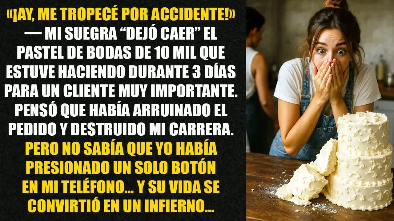 «¡Ay, me tropecé por accidente!» — mi suegra “dejó caer” el pastel de bodas de 10 mil que estuve...