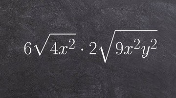 Math tutorial for multiplying two radical expressions together by first simplifying