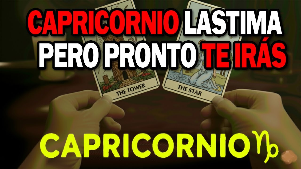 CAPRICORNIO ♑💔 DUELE, PERO PRONTO TE IRÁS ⚡ EL UNIVERSO TE PREPARA UNA PRUEBA QUE LO CAMBIARÁ TODO🔮