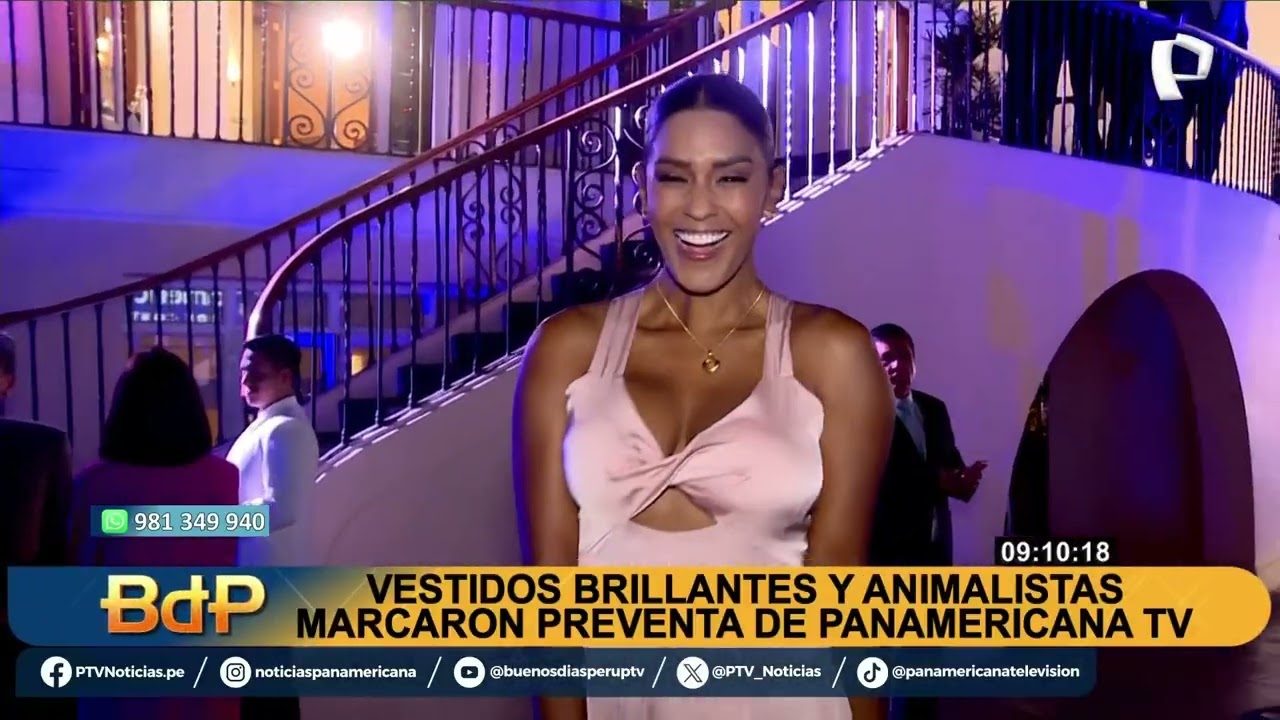 Vestidos brillantes y apuestas minimalistas marcaron la preventa de Panamericana Televisión 2026