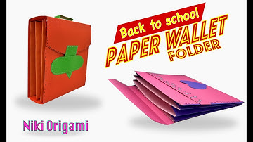 "How to Make a Paper Wallet and Folder with Niki Origami" #folder #easyorigami #nikiorigami #wallet