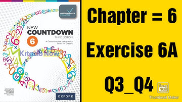 oxford new countdown book 6 third edition || chapter 6 || Exercise 6A || Q3_Q4 solved
