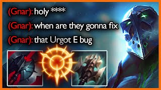 The power of E buffering! [Urgot vs Gnar] - League of Legends